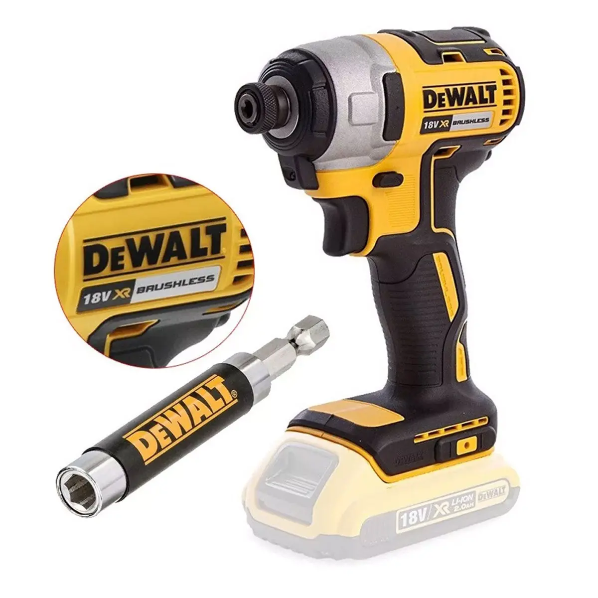 Dewalt Dcf887 18V Xr Brushless Impact Driver With 80Mm Screwdriving Bit Holder 1