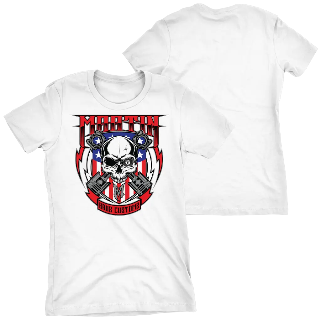 Fire Sale Ladies Skull And Pistons 1