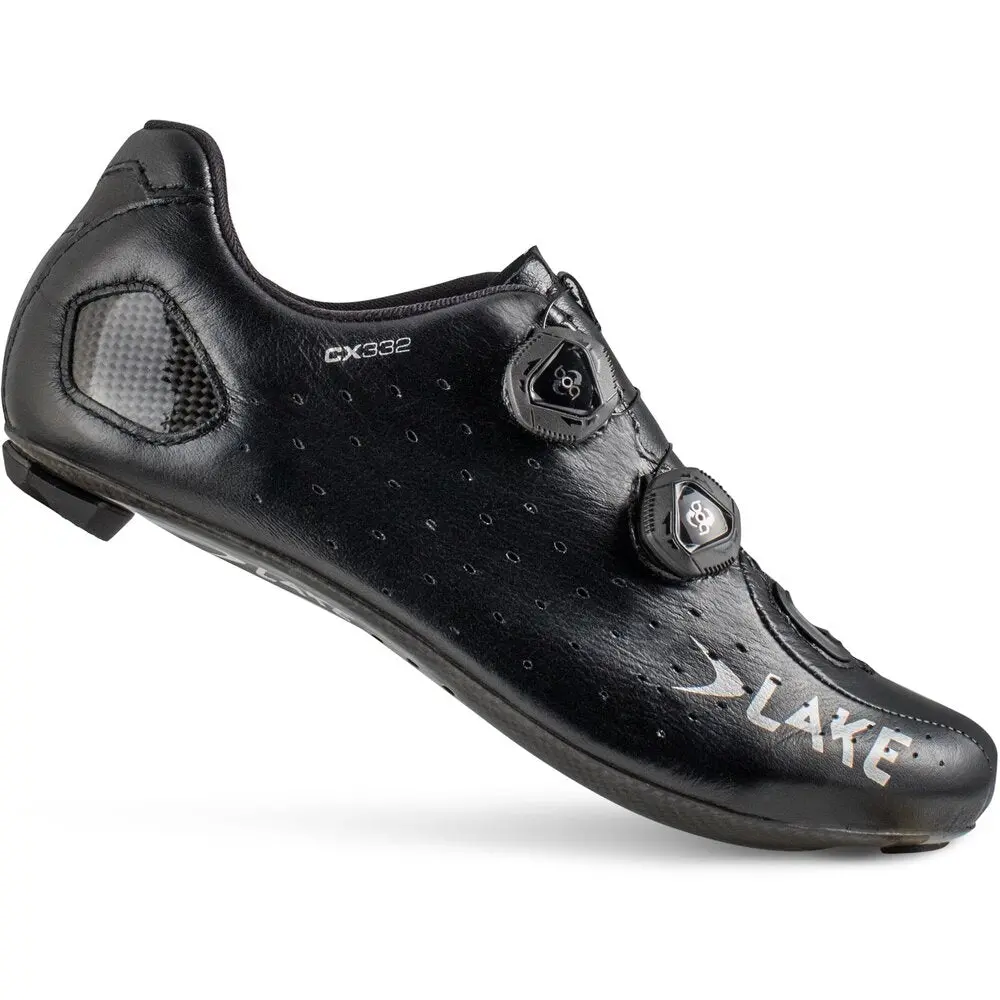Lake Cx332 Road Shoe, Black Size 42 1