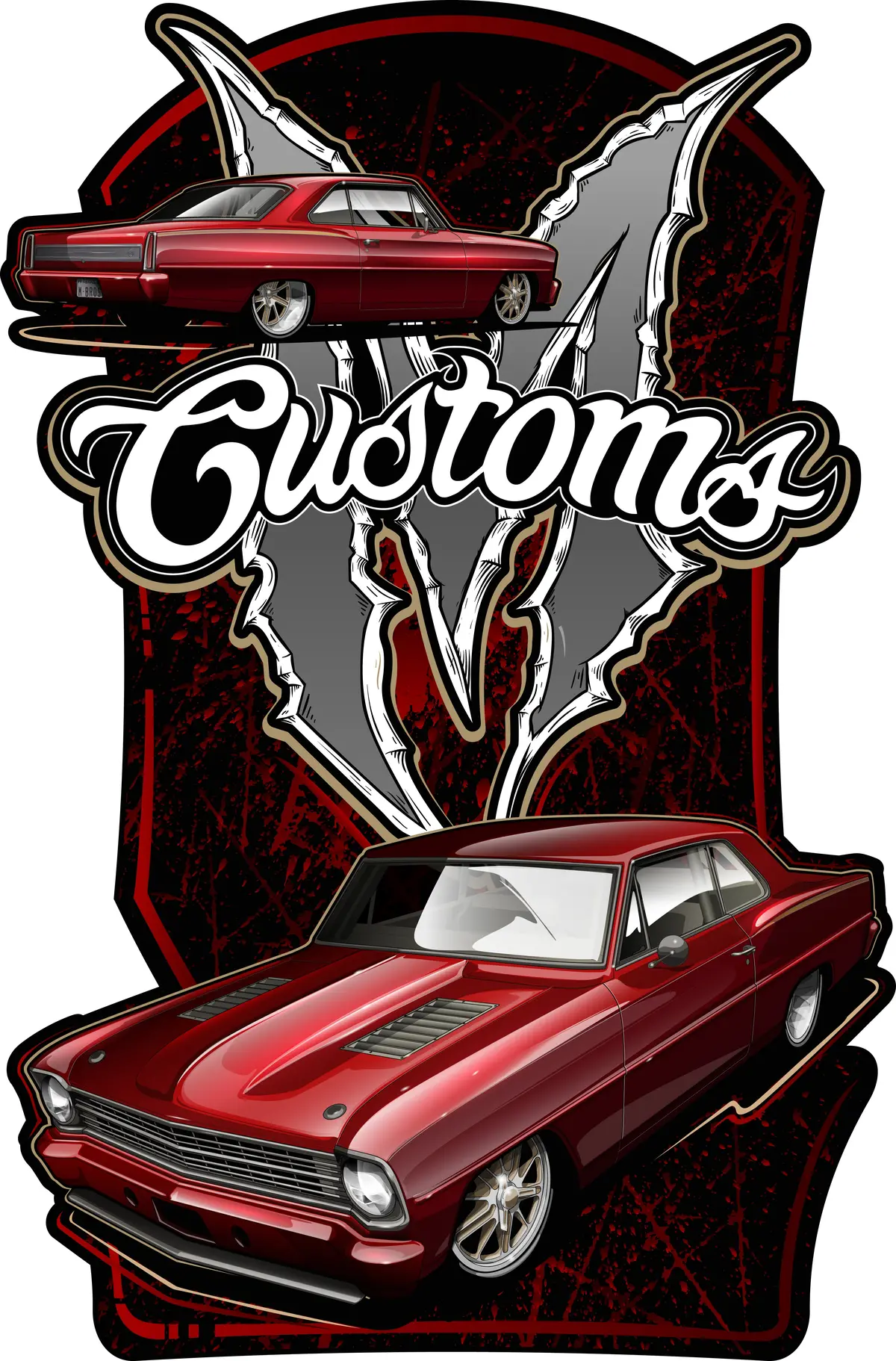 Custom Metal Red Nova Sign 1