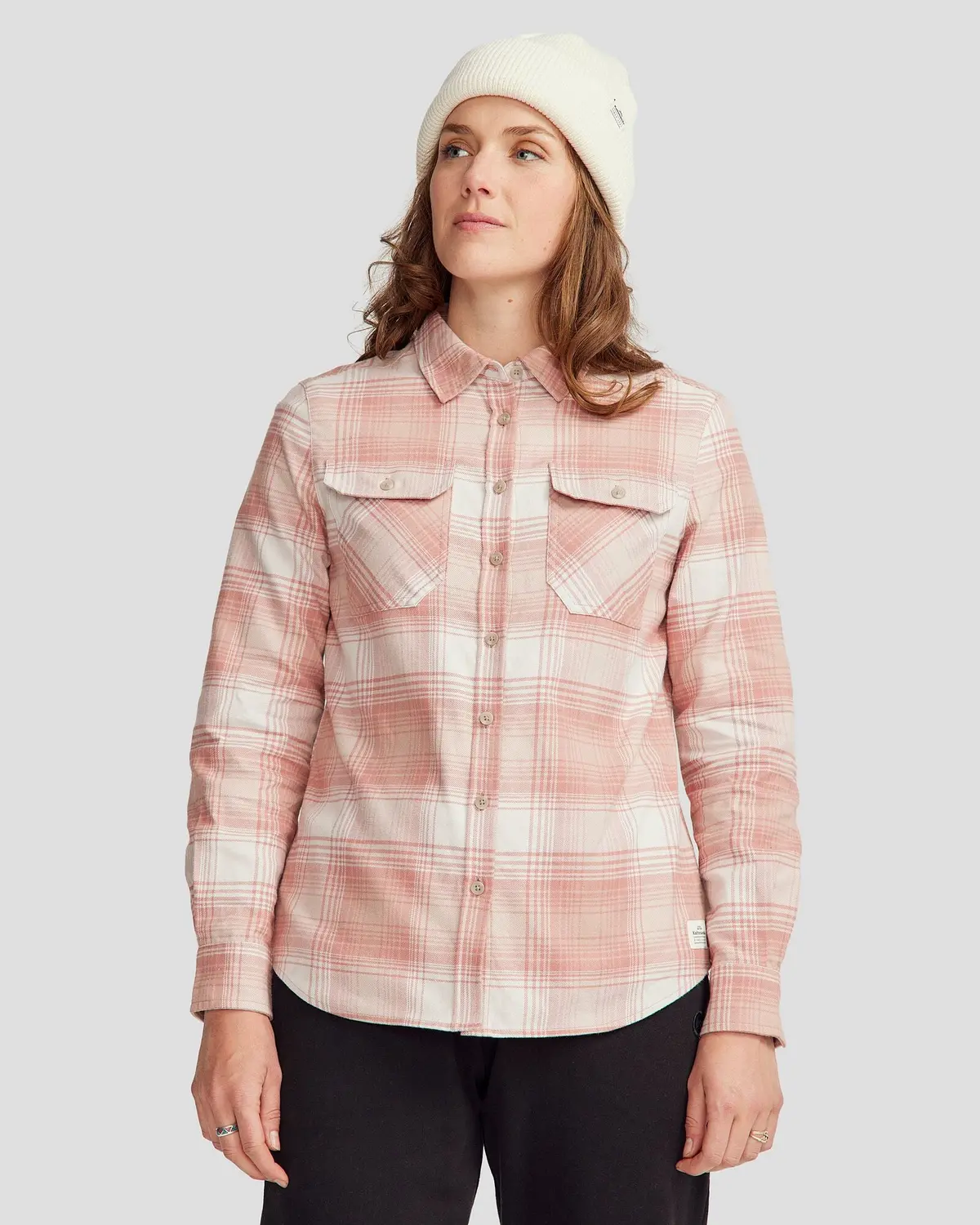 Women's Carrillon Hf Long Sleeve Shirt  - Shadow Plaid Mineral 1