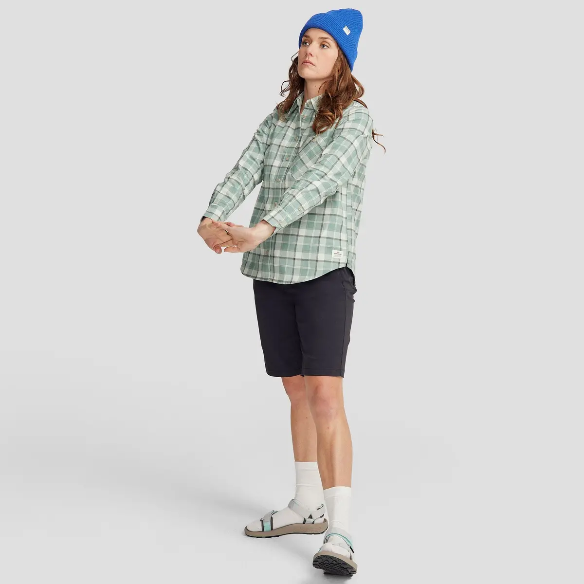 Women's Fyfe L/S Shirt - Deep Forest Plaid 2