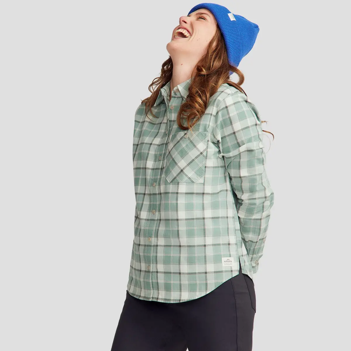 Women's Fyfe L/S Shirt - Deep Forest Plaid 3