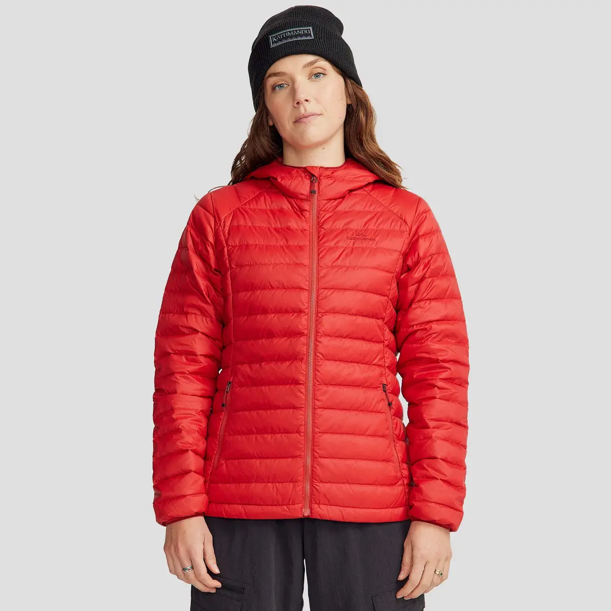 Women's Heli Down Hooded Jacket V3 - Spicy Chilli Pepper 1