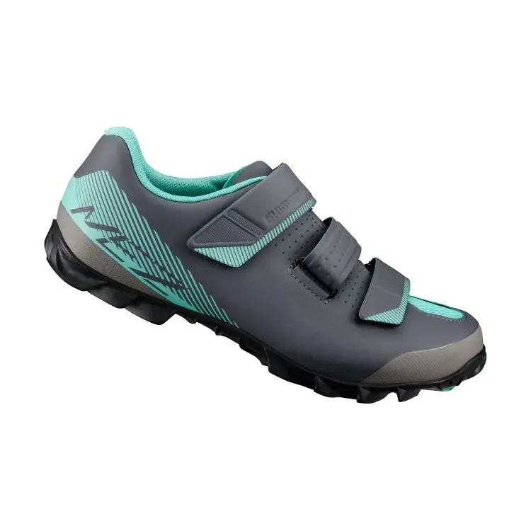 Shimano Me2 Womens Mtb Shoe Black/ Green, Size 40 1