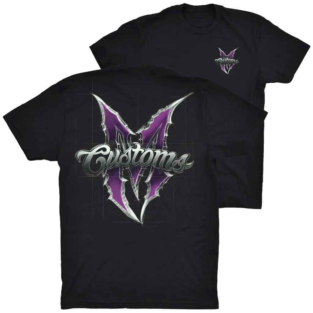 Men's Purple Sketched Logo 1
