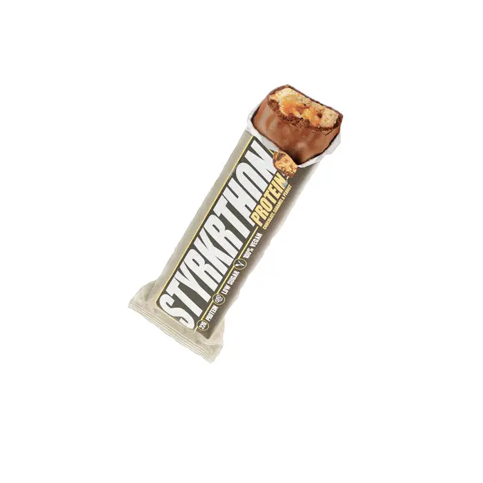 Styrkr Styrkrthon Protein Bar, Chocolate, Caramel & Peanut 1