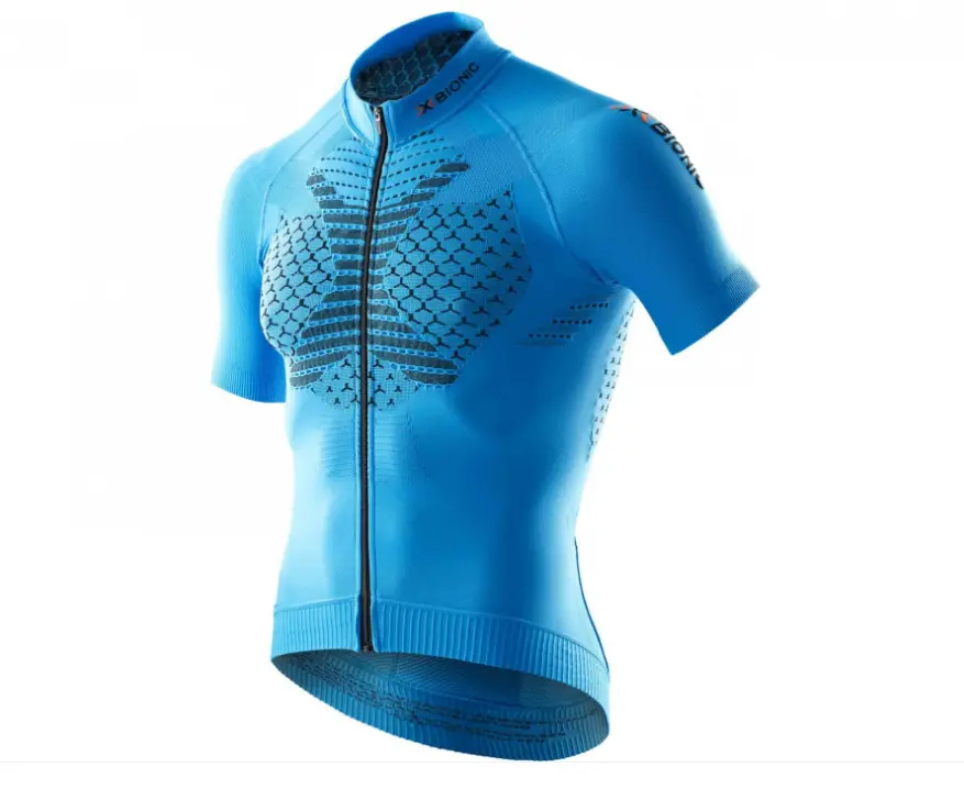 X-Bionic Twyce Men's Short Sleeve Jersey, French Blue - Large 1