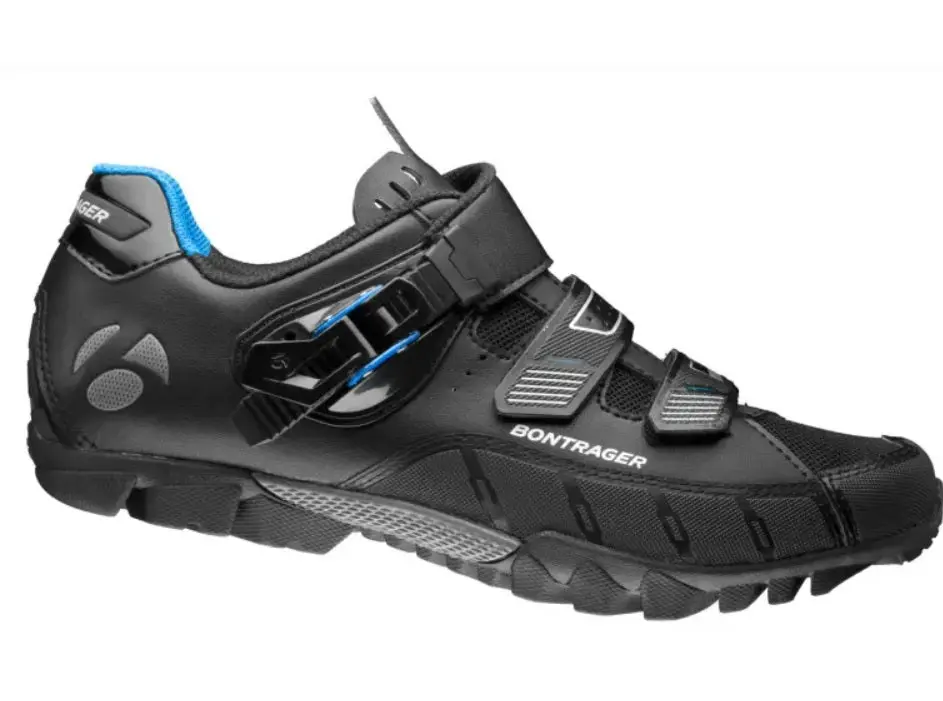 Bontrager Evoke Dlx Mtb Shoe Mens Black/ Blue, Size 42 1