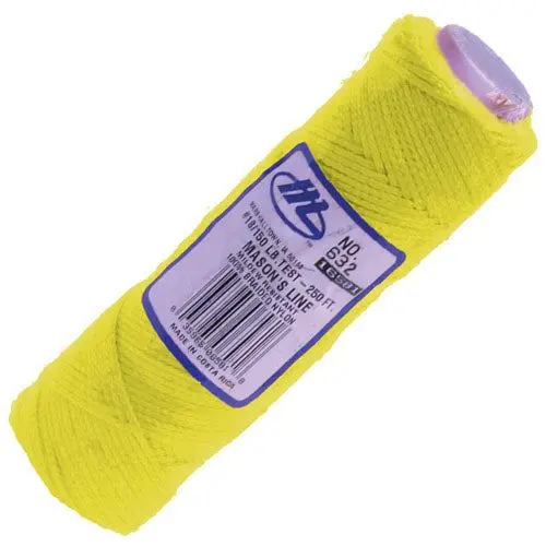 Marshalltown Masons Line 87M 285Ft Fluorescent Braided Nylon M632 1