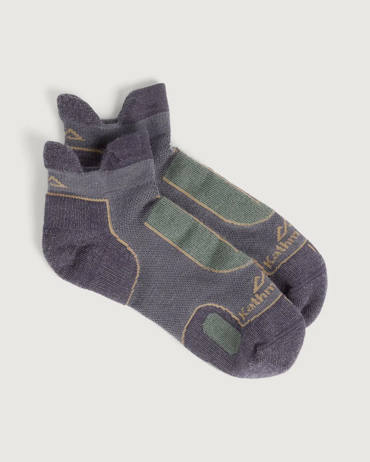 Nuyarn Ergonomic Trail Socks - Dusk/Thyme/Golden Oak 1