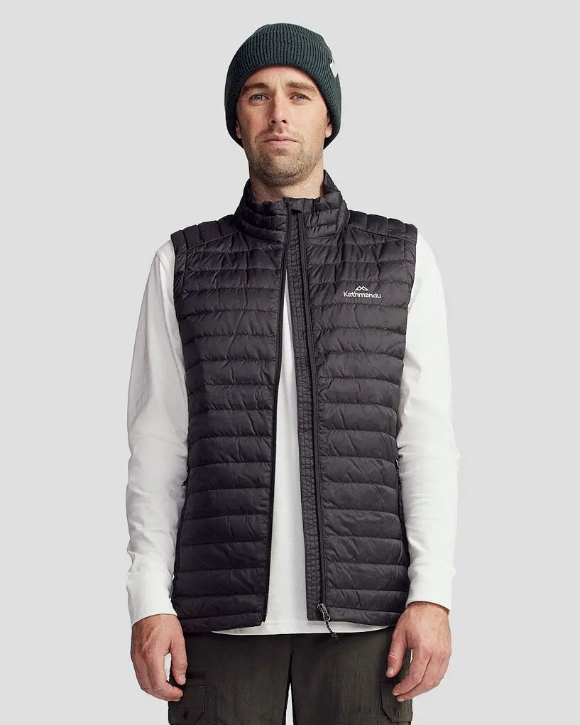 Men's Heli Down Vest - Black 1