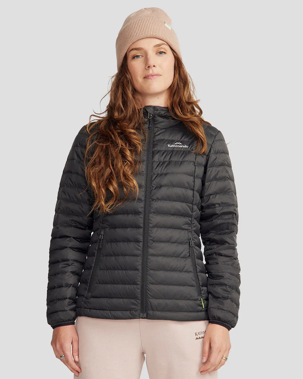 Women's Heli Hooded Down Jacket - Black 1