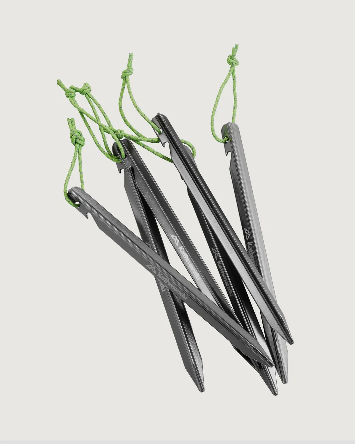Aluminium Y Stake Tent Pegs 6Pc - Silver 1