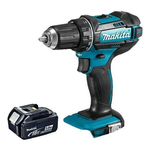 Makita Dhp482z 18V Lxt Cordless Combi Drill With 1 X 5.0Ah Battery 1