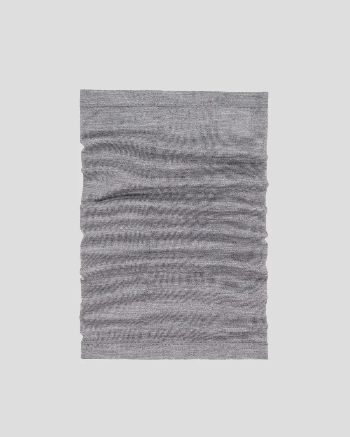 Core Spun Merino Neck Gaiter - Mid Grey Marle 1
