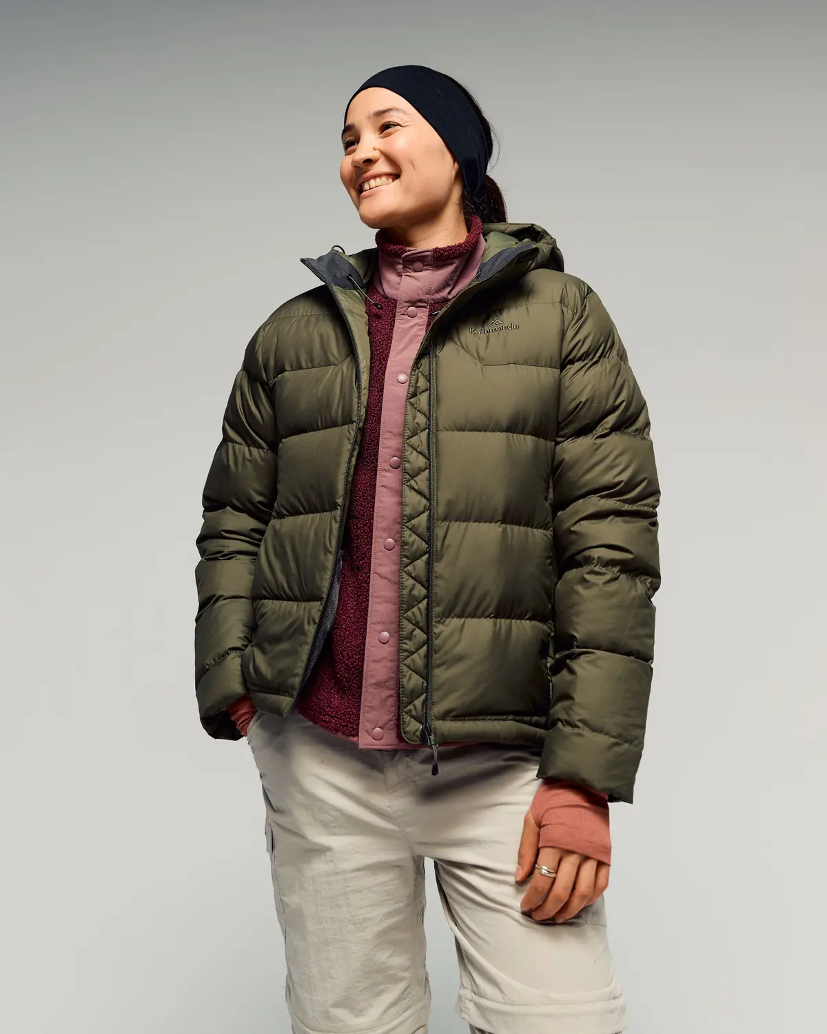 Women's Epiq Hooded Down Jacket -  Light Moss 1