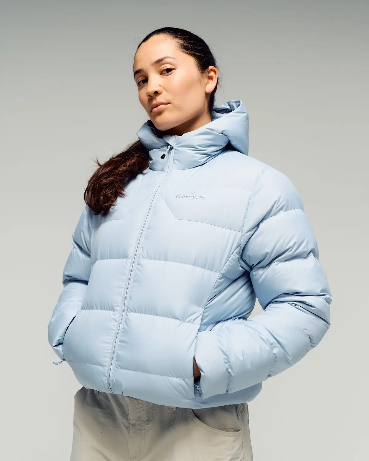 Women's Epiq Hooded Down Jacket -  Tech Blue 1