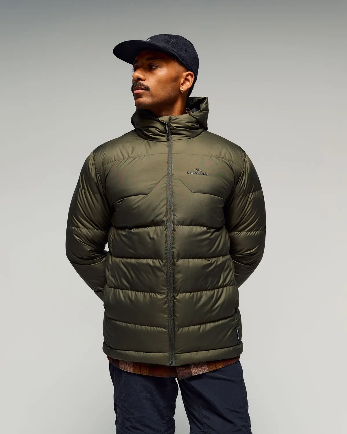 Men's Epiq Hooded Down Jacket -  Light Moss 1