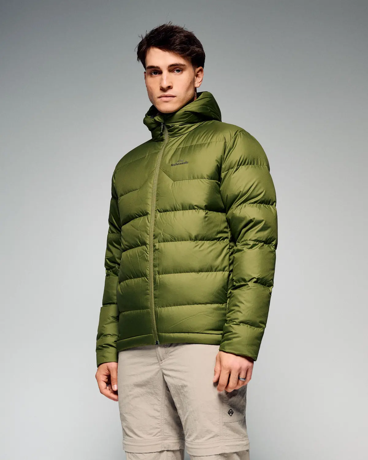 Men's Epiq Hooded Down Jacket V2 - Dark Fern 1