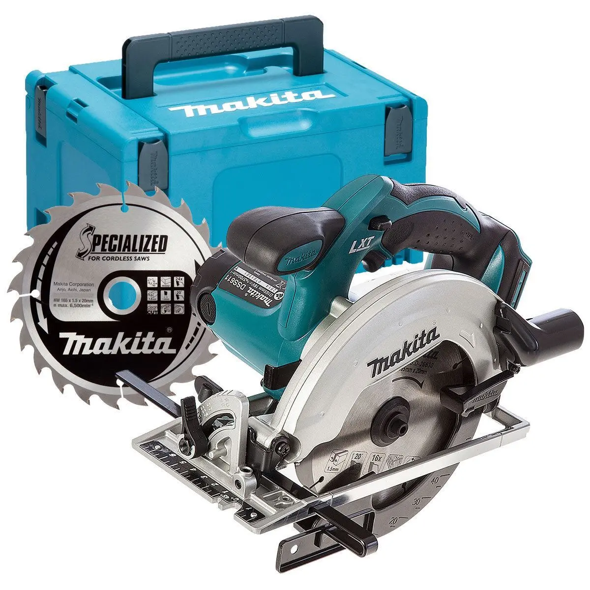 Makita Dss611z 18V Lxt 165Mm Circular Saw With Type-3 Makpac Case & 24T Blade 1