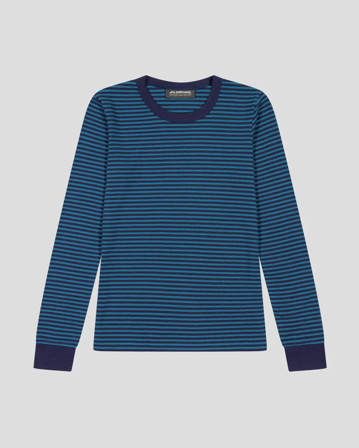 Kids' Kmdcore Long Sleeve Top - Dark Eddy/Navy Stripe 4