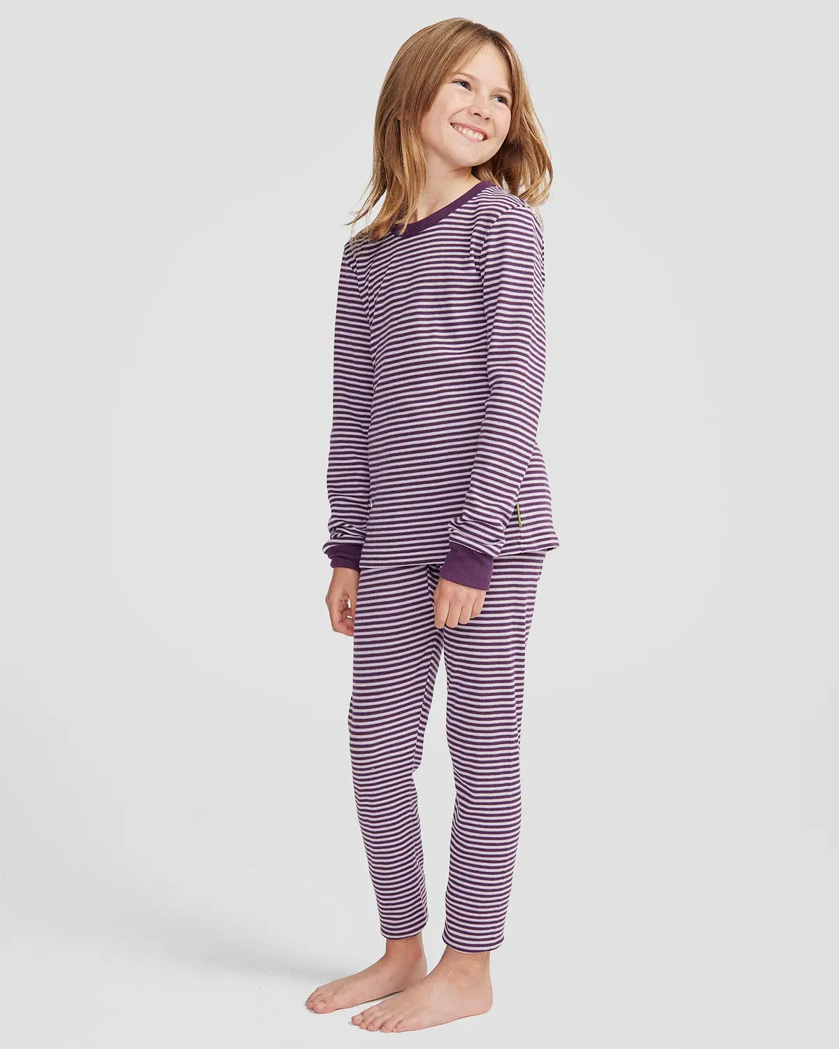 Kids' Kmdcore Long Sleeve Top - Jam/Haze Stripe 2