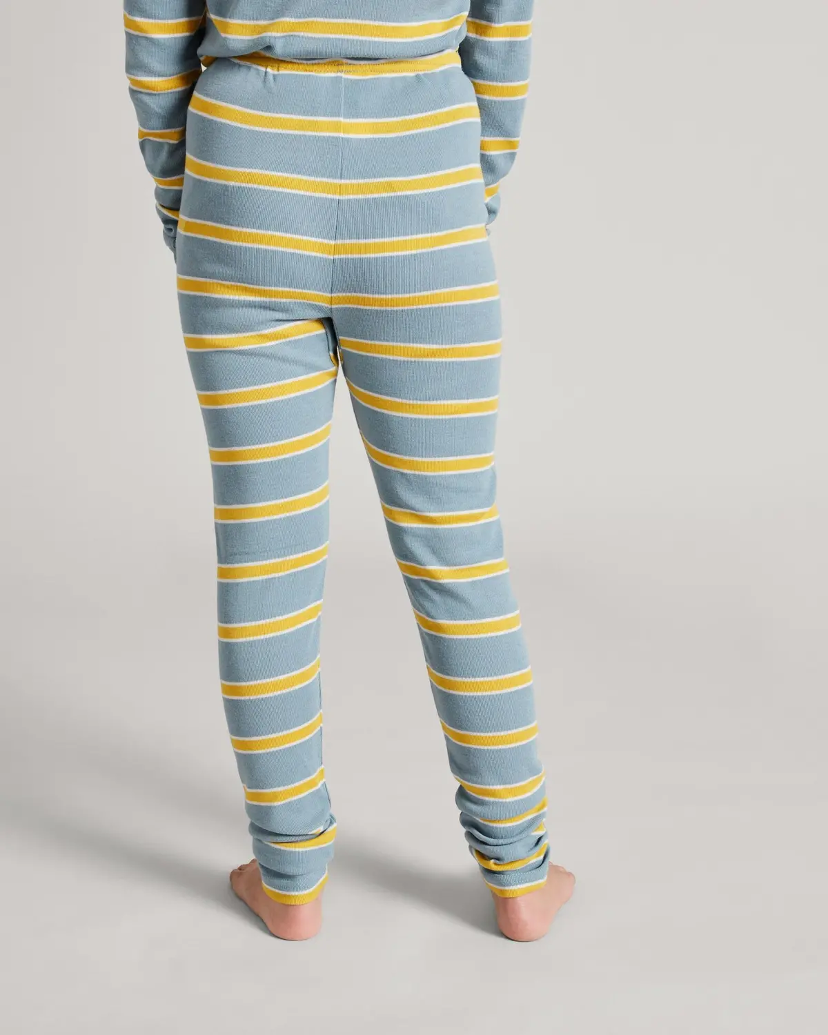Kids' Kmdcore Long John Pants - Bluehaze/Kowhai Stripe 3