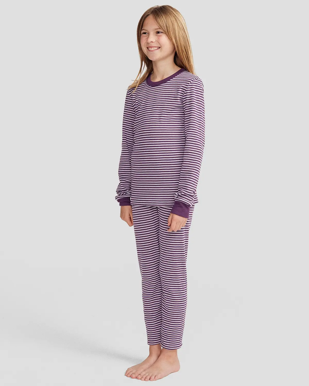 Kids' Kmdcore Long John Pants - Jam/Haze Stripe 2