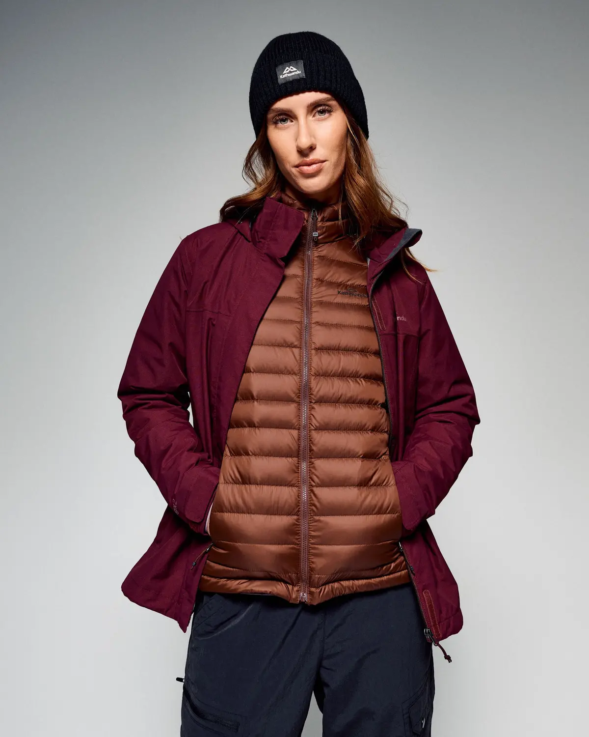 Women's Andulo Rain Jacket V3 - Mulberry 1