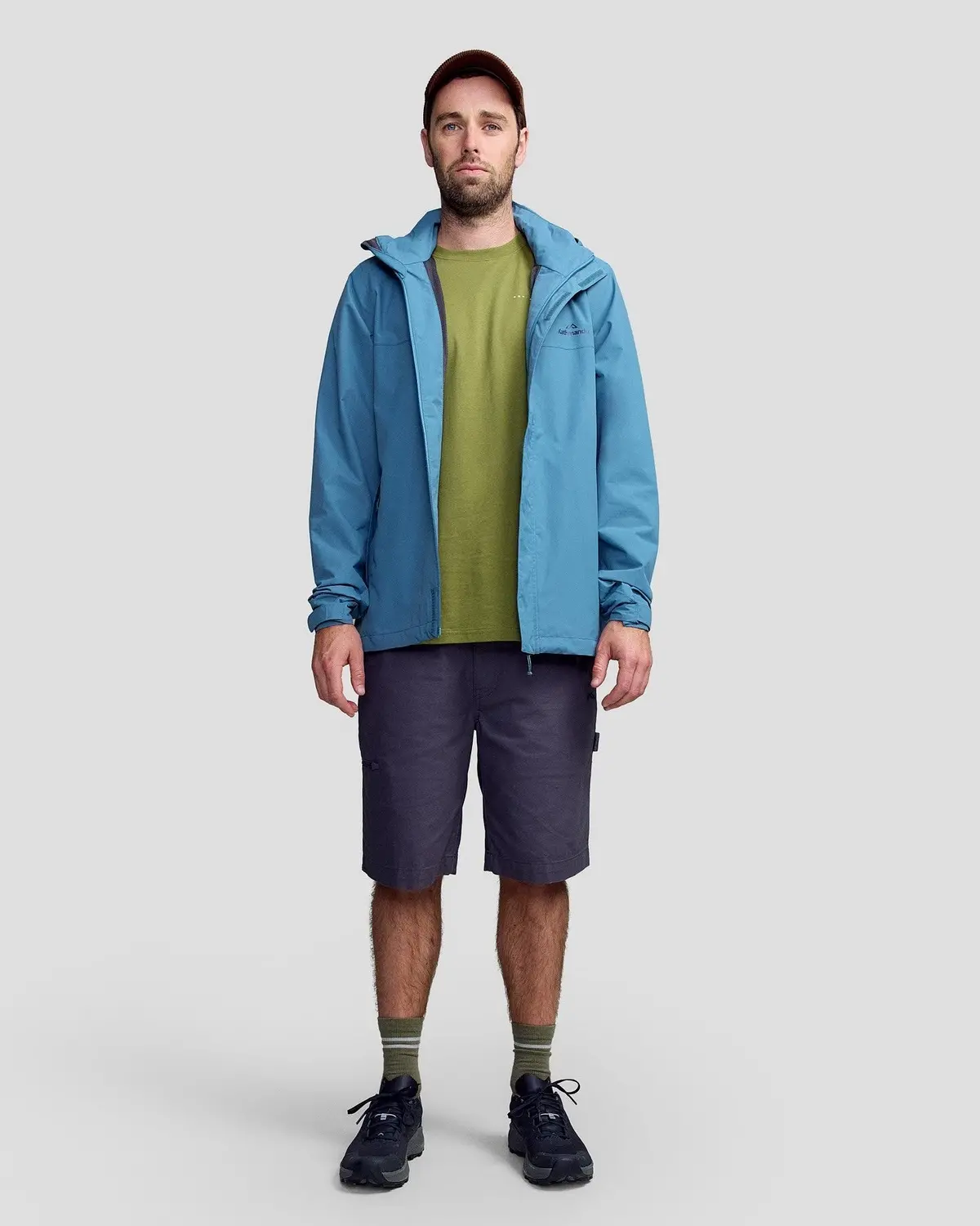 Men's Andulo Rain Jacket V3 - Washed Blue 2