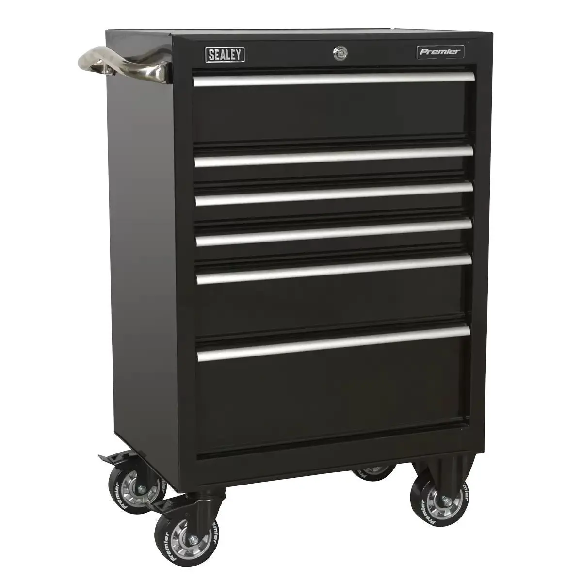 Sealey Ptb67506 6 Drawer 675Mm Heavy-Duty Black Rollcab 1