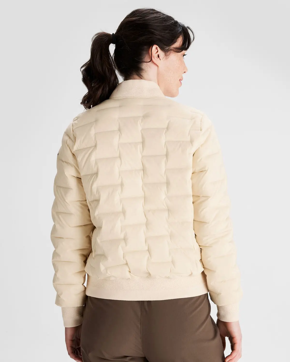 Women's Federate Stretch Down Bomber Jacket - Natural 4