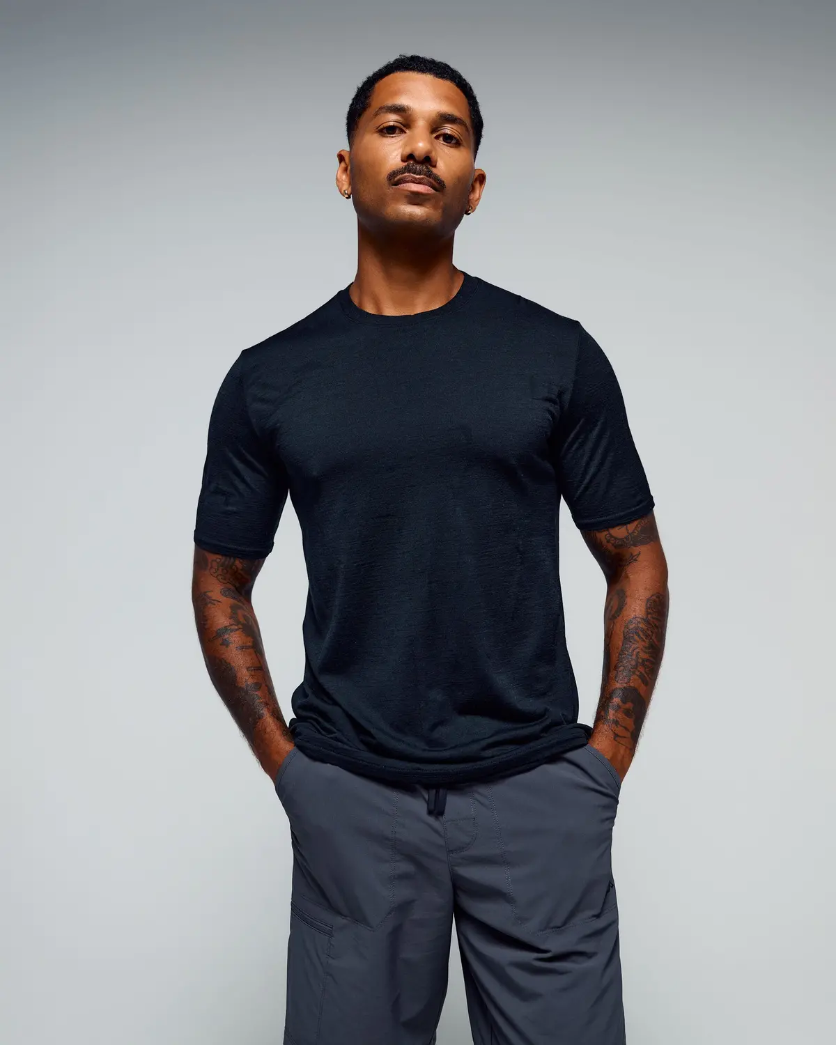 Men's 100% Merino T-Shirt - Black 1