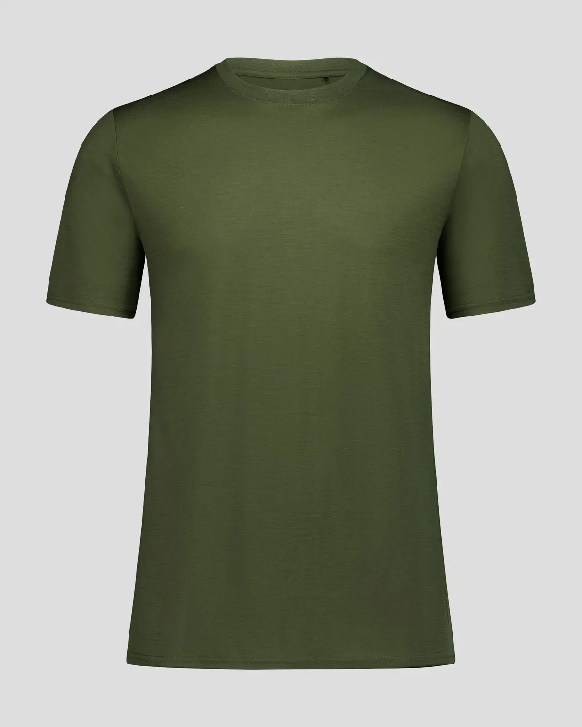 Men's 100% Merino Crew Top - Light Moss 1