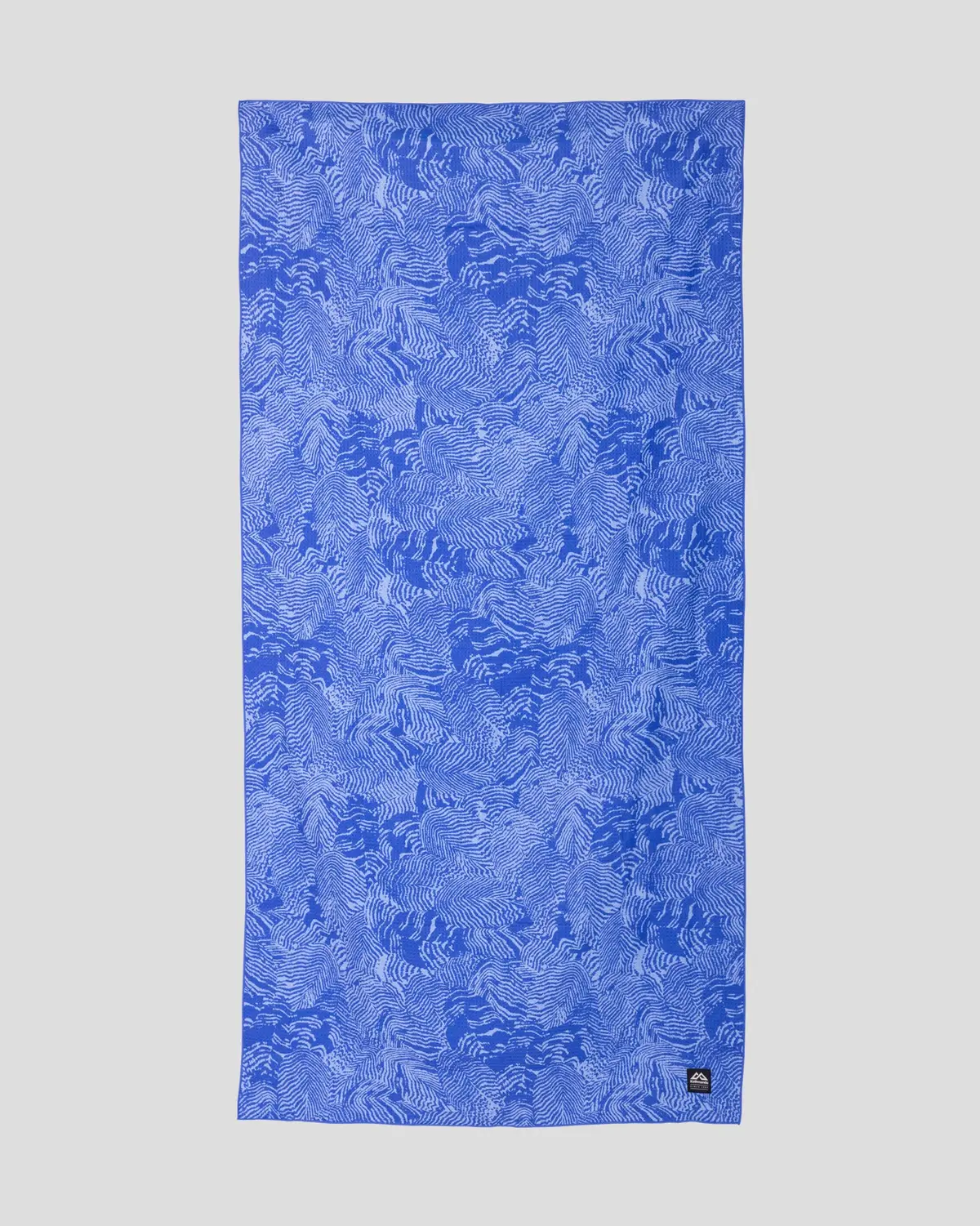 Roamer Sand Proof Beach Towel - Dark Peri Nature Lines Print 1