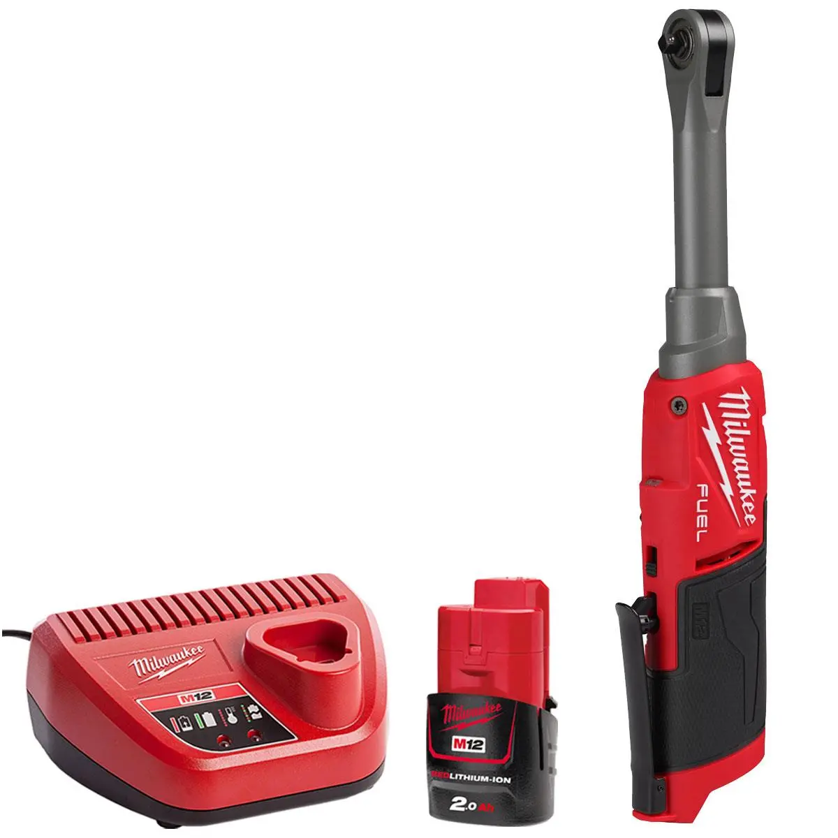 Milwaukee M12fhir14lr-0 12V Brushless 1/4" Ratchet With 1 X 2.0Ah Battery & Charger 1