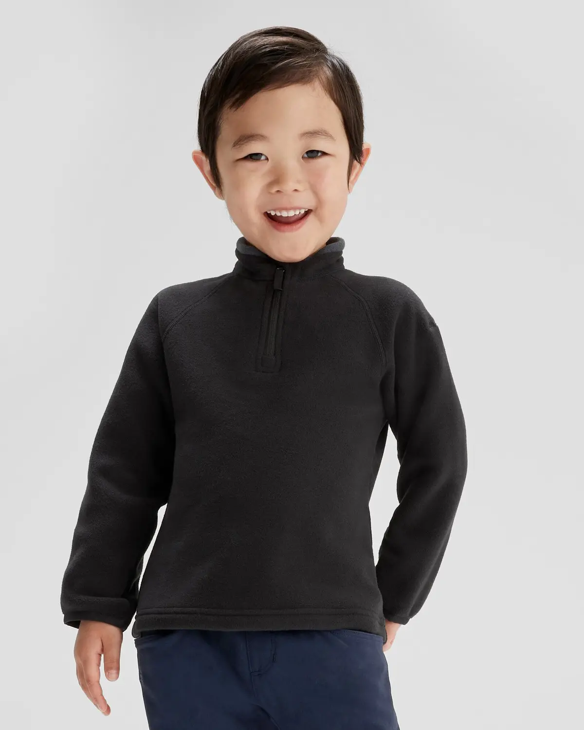 Kids' Ridge 100 Primaloft Bio Pullover - Black 1