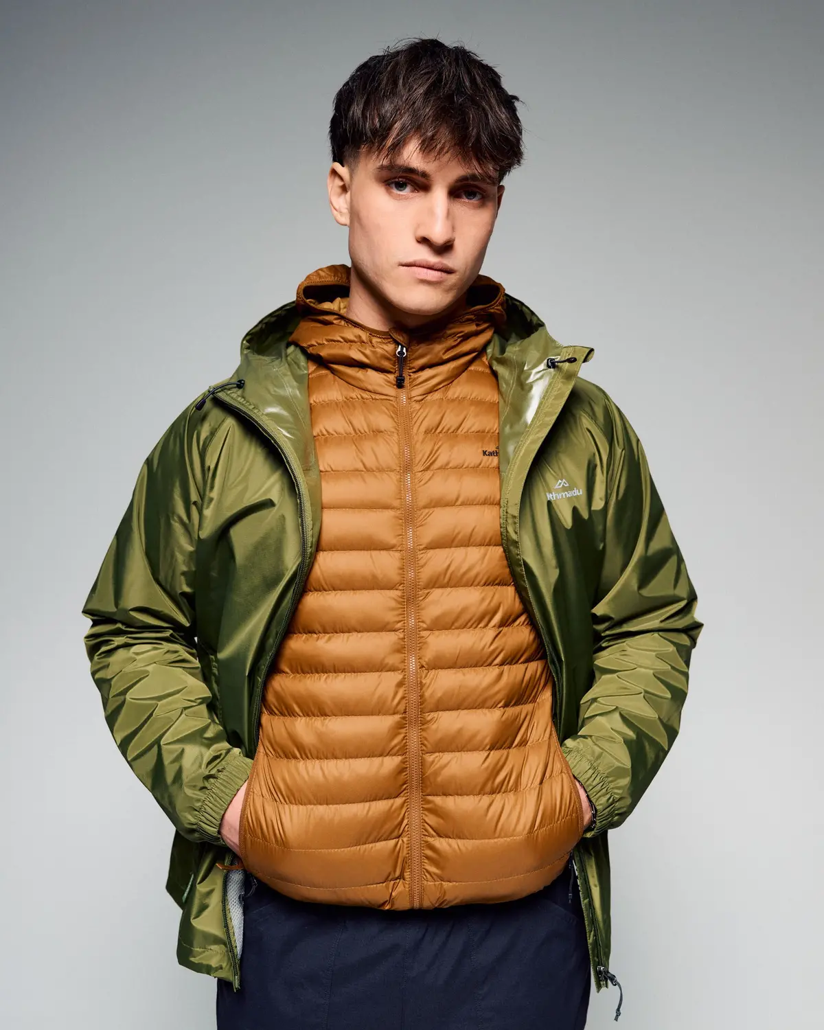 Men's Pocket-It 2L Rain Jacket V4 - Dark Fern 4