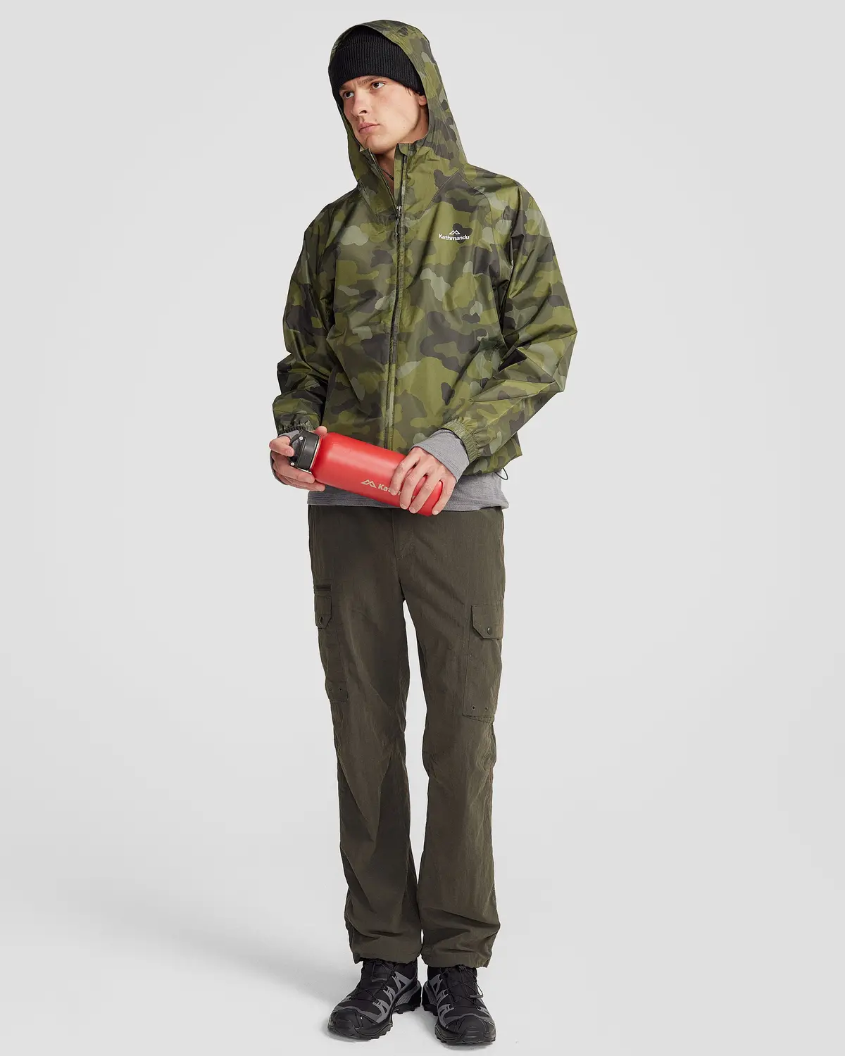 Pocket-It 2L Men's Rain Jacket V4 - Light Moss Tree Camo Print 2