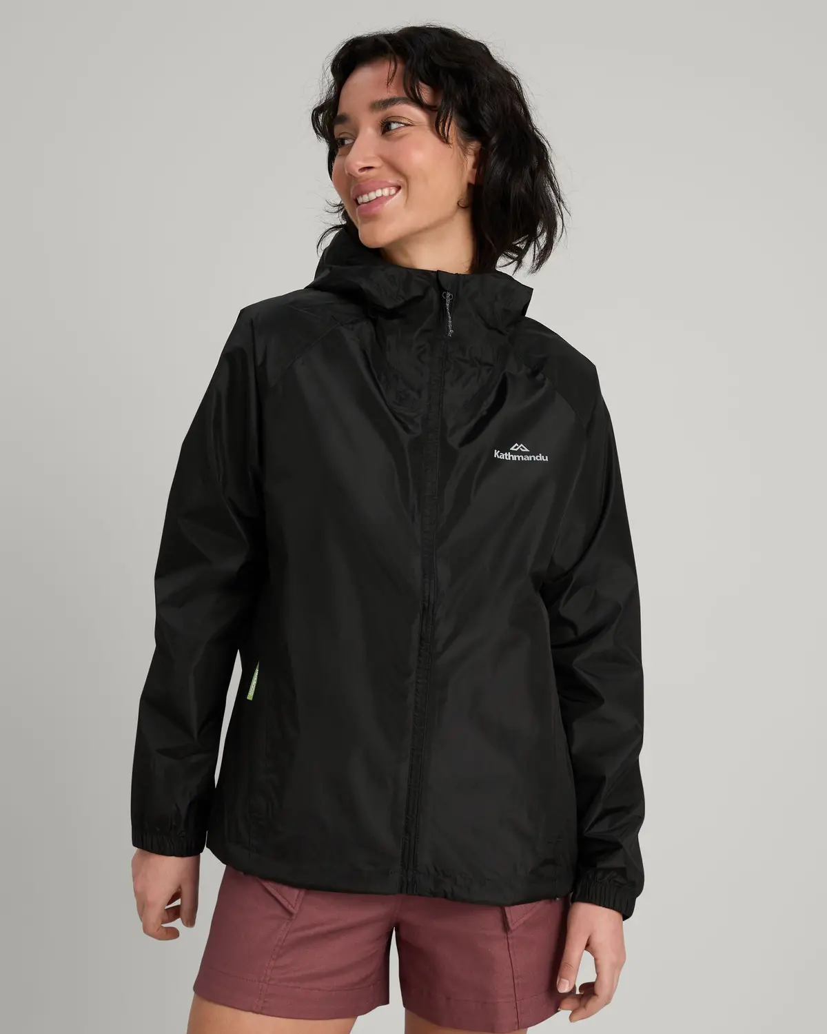 Women's Pocket-It 2-Layer Rain Jacket - Black 1
