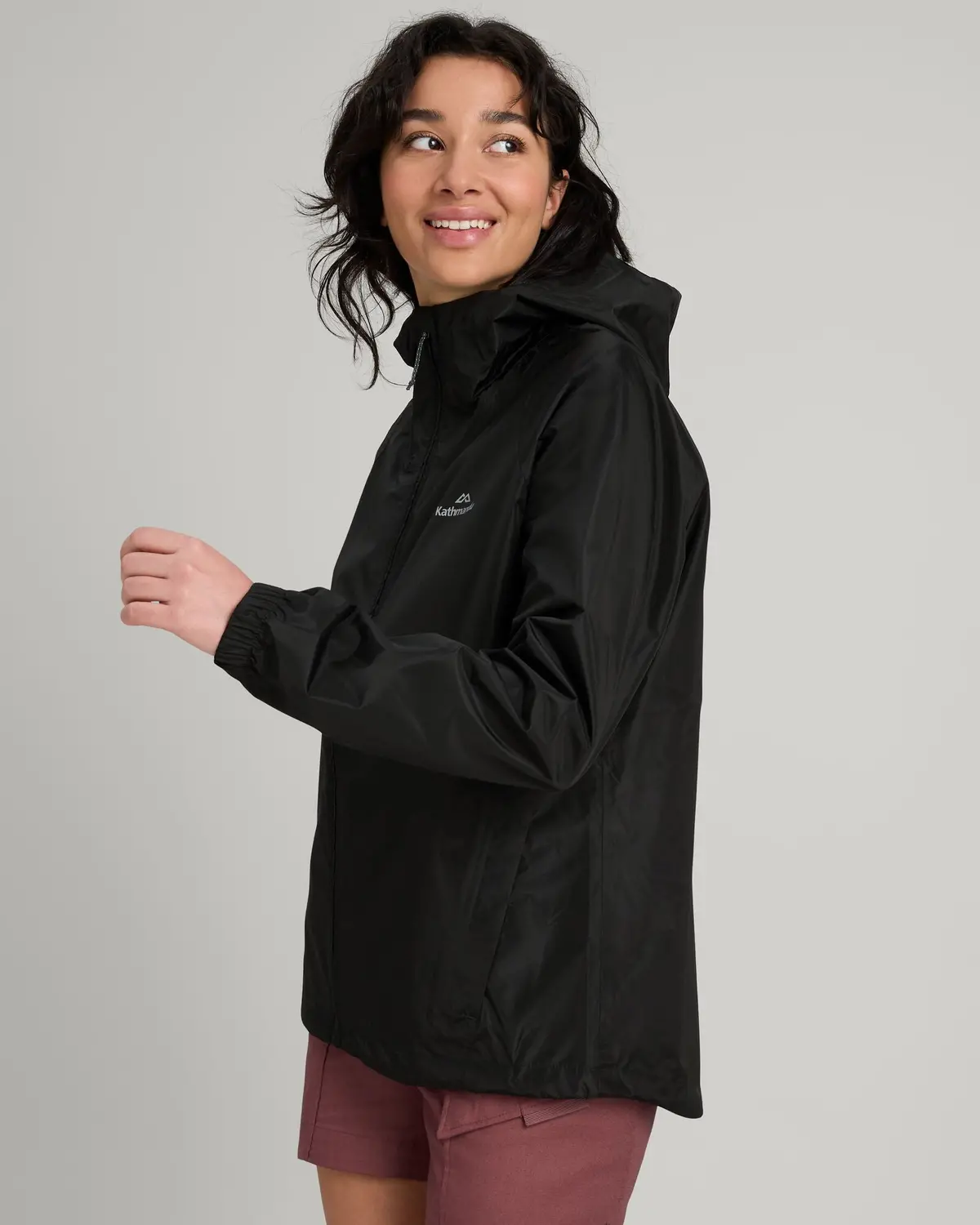 Women's Pocket-It 2-Layer Rain Jacket - Black 3
