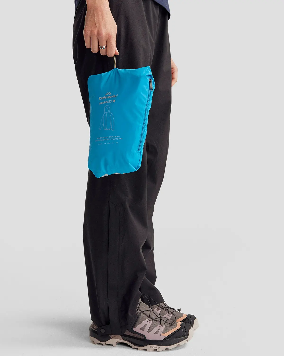 Women's Pocket-It 2-Layer Rain Jacket - Sea Blue 6
