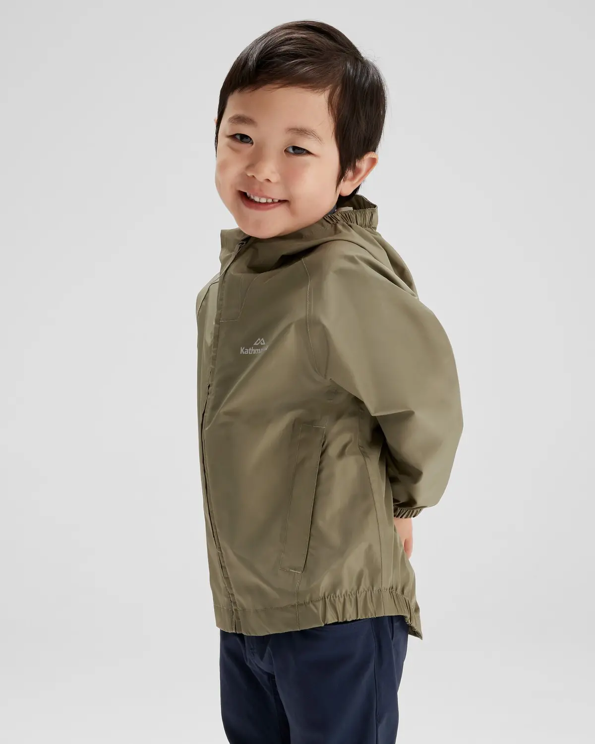 Pocket-It 2L Kids Rain Jacket V4 - Beech 3