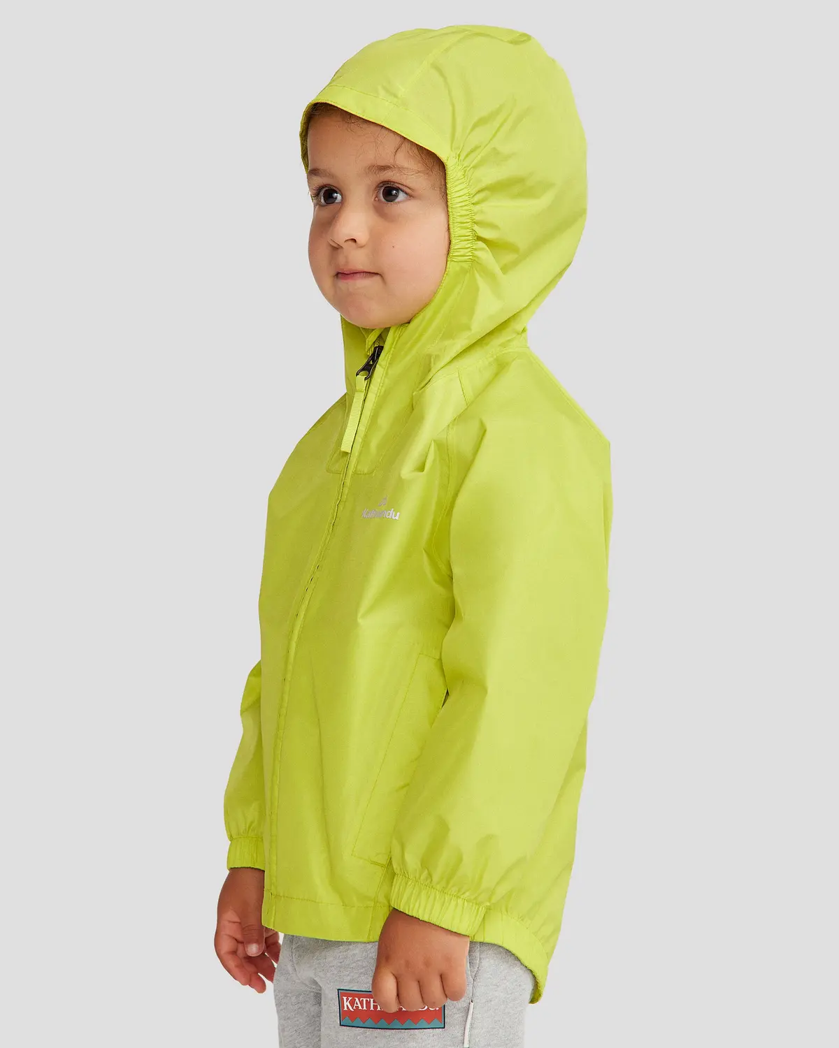 Kids Pocket-It 2L Rain Jacket V4 - Bright Moss 3