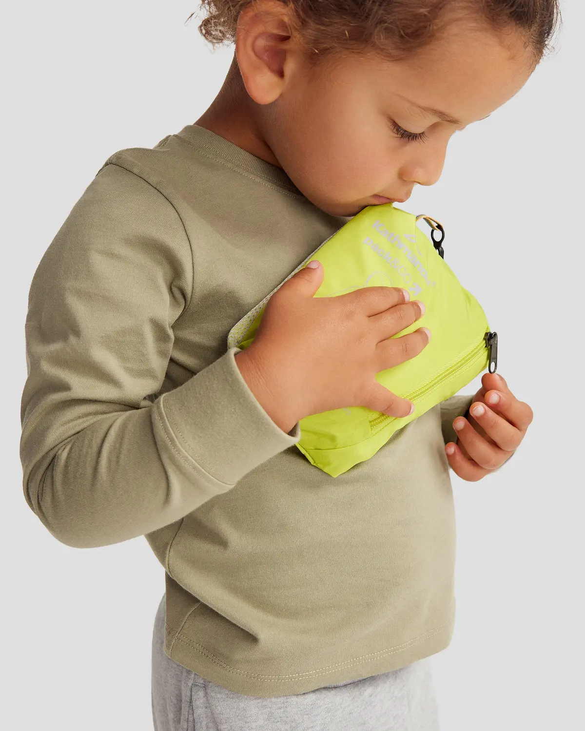 Kids Pocket-It 2L Rain Jacket V4 - Bright Moss 5