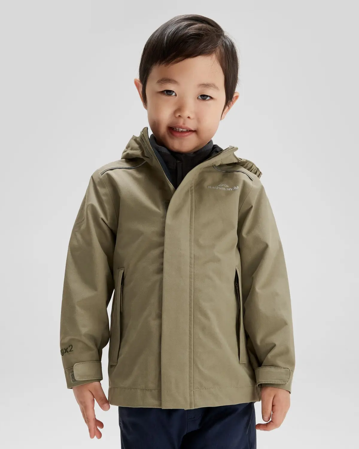 Kids' Andulo 2-Layer Rain Jacket - Beech 1
