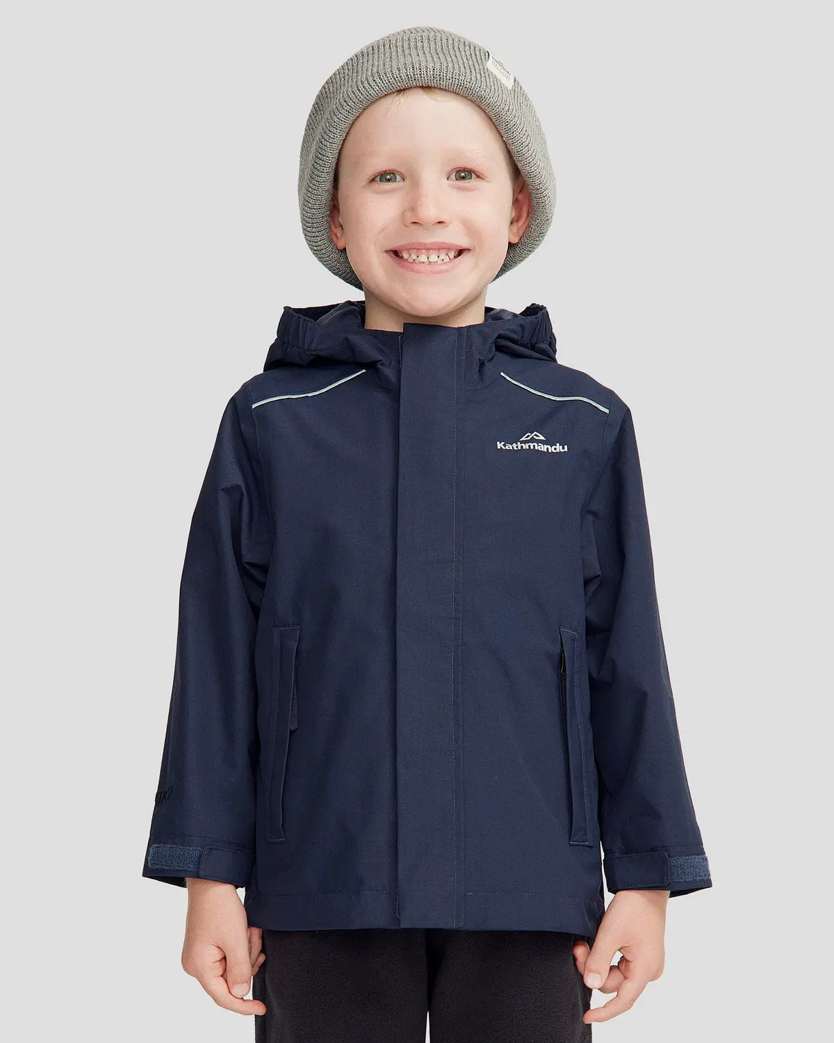 Kids' Andulo 2-Layer Rain Jacket - Pure Navy 1