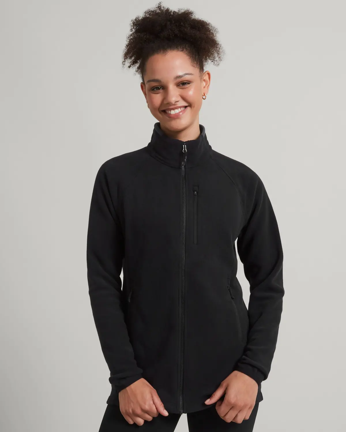 Women's Ridge 100 Primaloft Bio Fleece Jacket - Black 1
