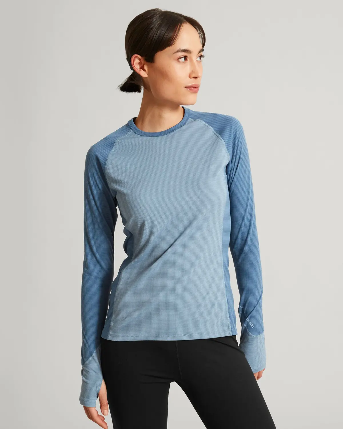 Kmdaction Women's Long Sleeve Top - Moonlight/Bluehaze 1